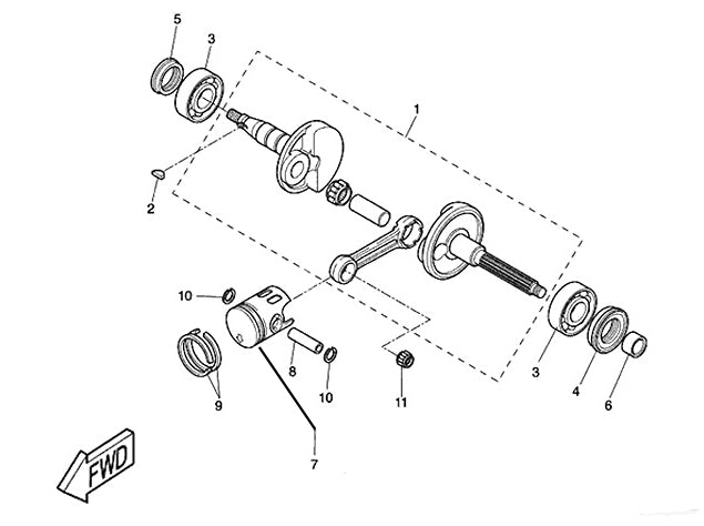 Piston overzise +0.5mm larger